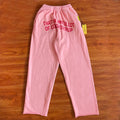 That's A Awful Lot Of Cough Syrup Classic Logo Sweatpants - Pink / Dark Red