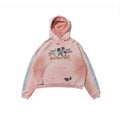 PALY Hollywood Pink Gradient Heart Mirror Graphic Hoodie - Pink