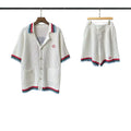 Casablanca Knit Set - Heather Grey / Multi