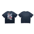 PALY Hollywood Rock Style Collage Graphic T-Shirt - Black