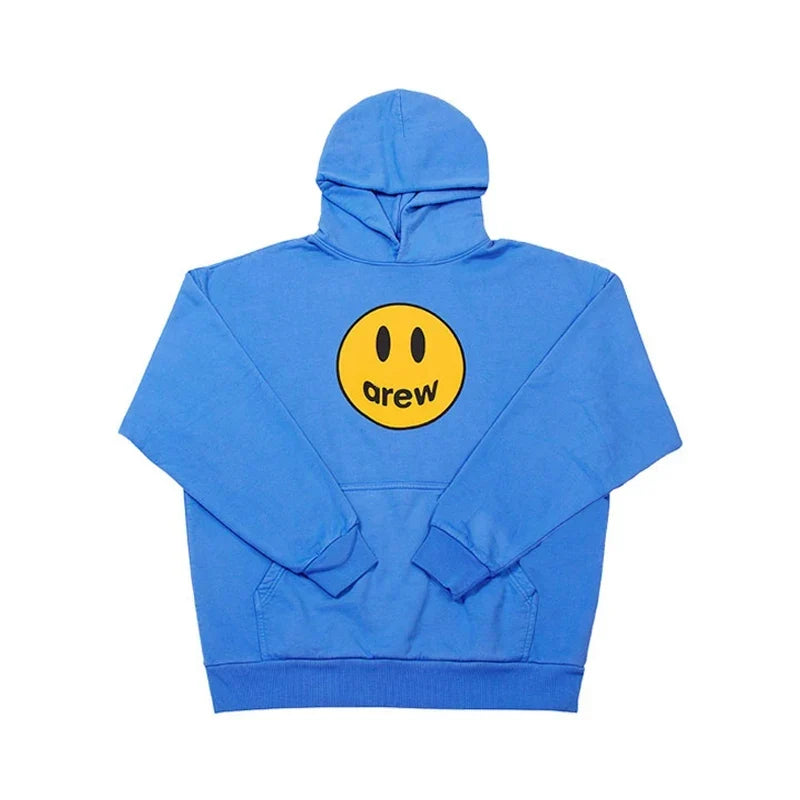 Drew House Smiley Face Pullover Hoodie, Bright Blue