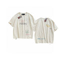 PALY Hollywood Multi-Lettering & Doodle Graphic T-Shirt - Cream