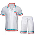 Casablanca Teal & Red Trim Resort Set - White / Teal / Red