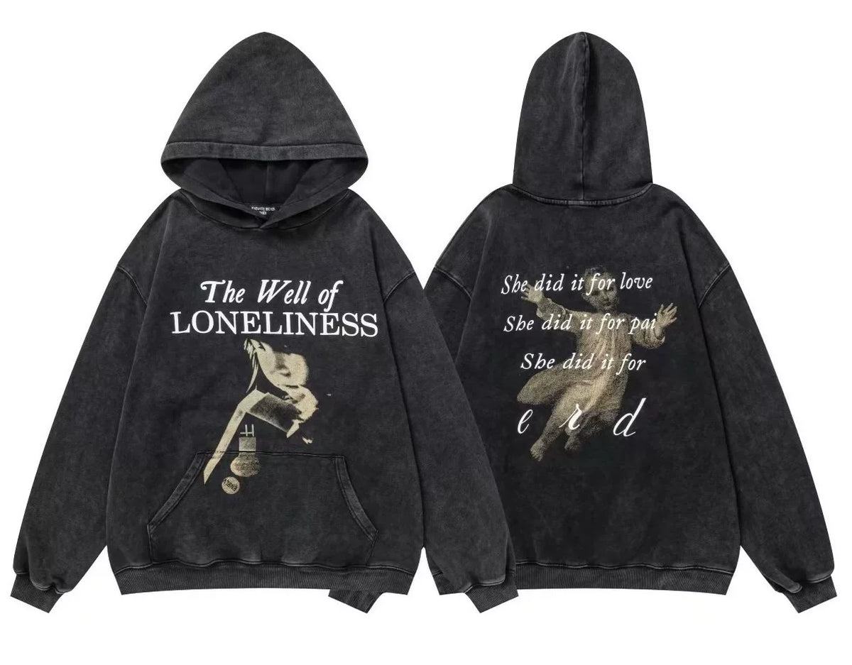 Enfants Riches Déprimés "The Well of Loneliness" Hoodie - Washed Black