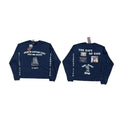 PALY Hollywood "Jesus Loves You" Graphic Long-Sleeve T-Shirt - Navy Blue