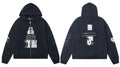 Enfants Riches Déprimés "Through the Soviet Arctic" Zip-Up Hoodie - Black