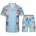 Casablanca Architecture & Coastal Resort Set - Light Blue / Pink / Multi