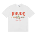 RHUDE "Bay of Angels Yacht Club" Graphic Print T-Shirt - White