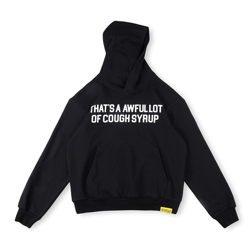 That's A Awful Lot Of Cough Syrup Classic Logo Hoodie - Black