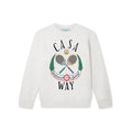 Casablanca Casa Way Tennis Racquet Graphic Sweatshirt - White