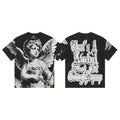 That's A Awful Lot Of Cough Syrup Angel Heart Graphic T-Shirt - Black