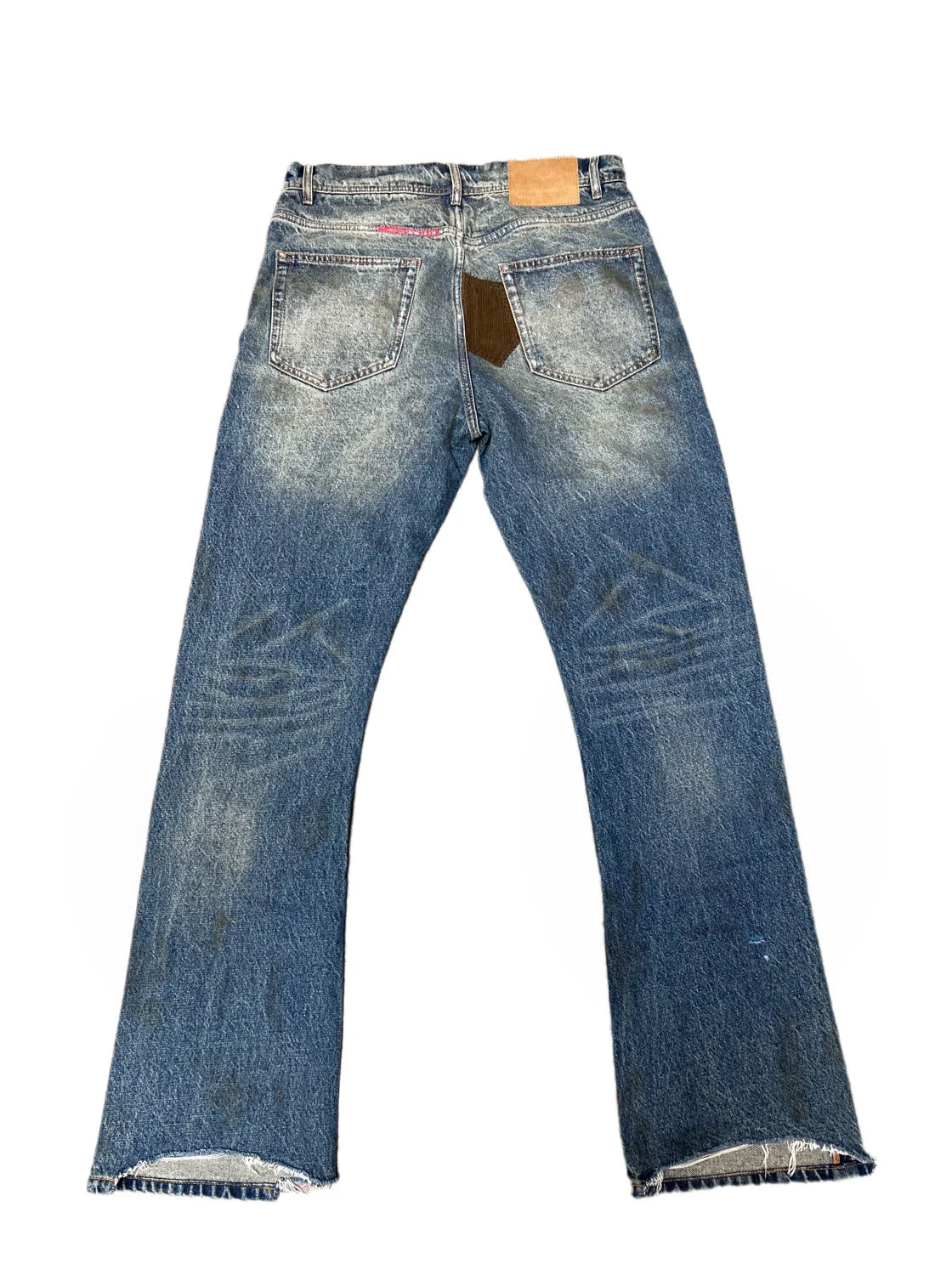 Enfants Riches Déprimés Paint Splatter & Patch Denim Jeans - Blue