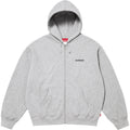 Supreme Small Box Logo Hooded Zip-Up Sweatshirt - Heather Grey