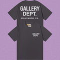 Gallery Dept. Hollywood Logo Short Sleeve T-Shirt - Dark Grey/White