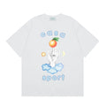Casablanca Sport Hand & Orange Graphic T-Shirt - White