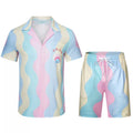 Casablanca Pastel Wave Stripe Set - Pastel Multi