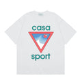 Casablanca Sport Red Triangle Horizon T-Shirt - White