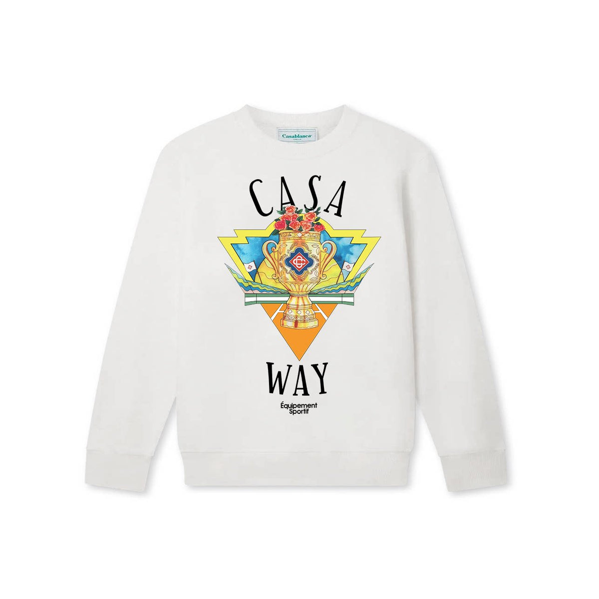 Casablanca Casa Way Trophy Graphic Sweatshirt - White