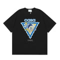 Casablanca Paris Wave & Crocodile Graphic T-Shirt - Black