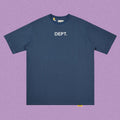 Gallery Dept. Minimalist DEPT. Short Sleeve T-Shirt - Blue-Grey/White