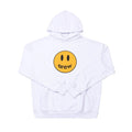 Drew House Smiley Face Pullover Hoodie, White