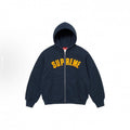 Supreme Arc Thermal Lined Zip Up Hooded Sweatshirt - Navy