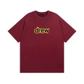 Drew House Logo Short Sleeve T‑Shirt, Burgundy