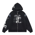 Enfants Riches Déprimés Central Photo Art Zip-Up Hoodie - Black
