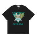 Casablanca Tennis Club Orange Tree Graphic T-Shirt - Black