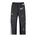 Gallery Dept. Paint Splatter Contrast Panel Sweatpants - Charcoal Black