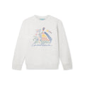 Casablanca Abstract Court Line-Art Sweatshirt - White