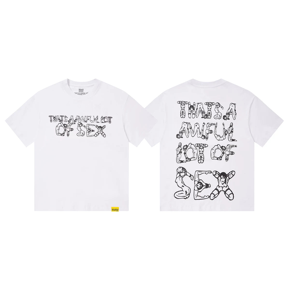That's A Awful Lot Of Sex Graphic T-Shirt - White