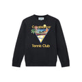 Casablanca Tennis Club Triangle Graphic Sweatshirt - Black
