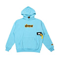 Drew House Logo Pullover Hoodie, Sky Blue