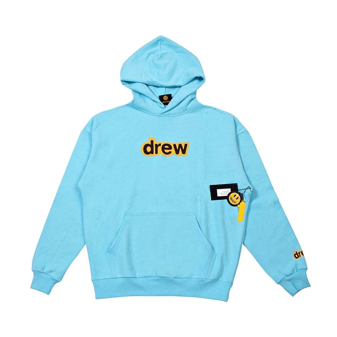 Drew House Logo Pullover Hoodie, Sky Blue