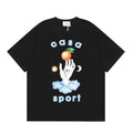 Casablanca Sport Hand & Orange Graphic T-Shirt - Black