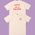Gallery Dept. DÉPT. de la GALERIE Short Sleeve T-Shirt - Cream/Red