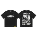 That's A Awful Lot Of Cough Syrup Umbrella Graphic T-Shirt - Black
