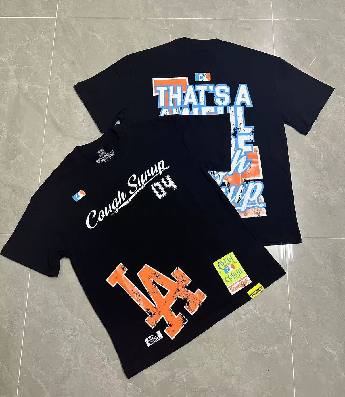 That's A Awful Lot Of Cough Syrup LA Collegiate Sports T-Shirt - Black