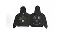 PALY Hollywood Multi-Color Slogan Graphic Hoodie - Black