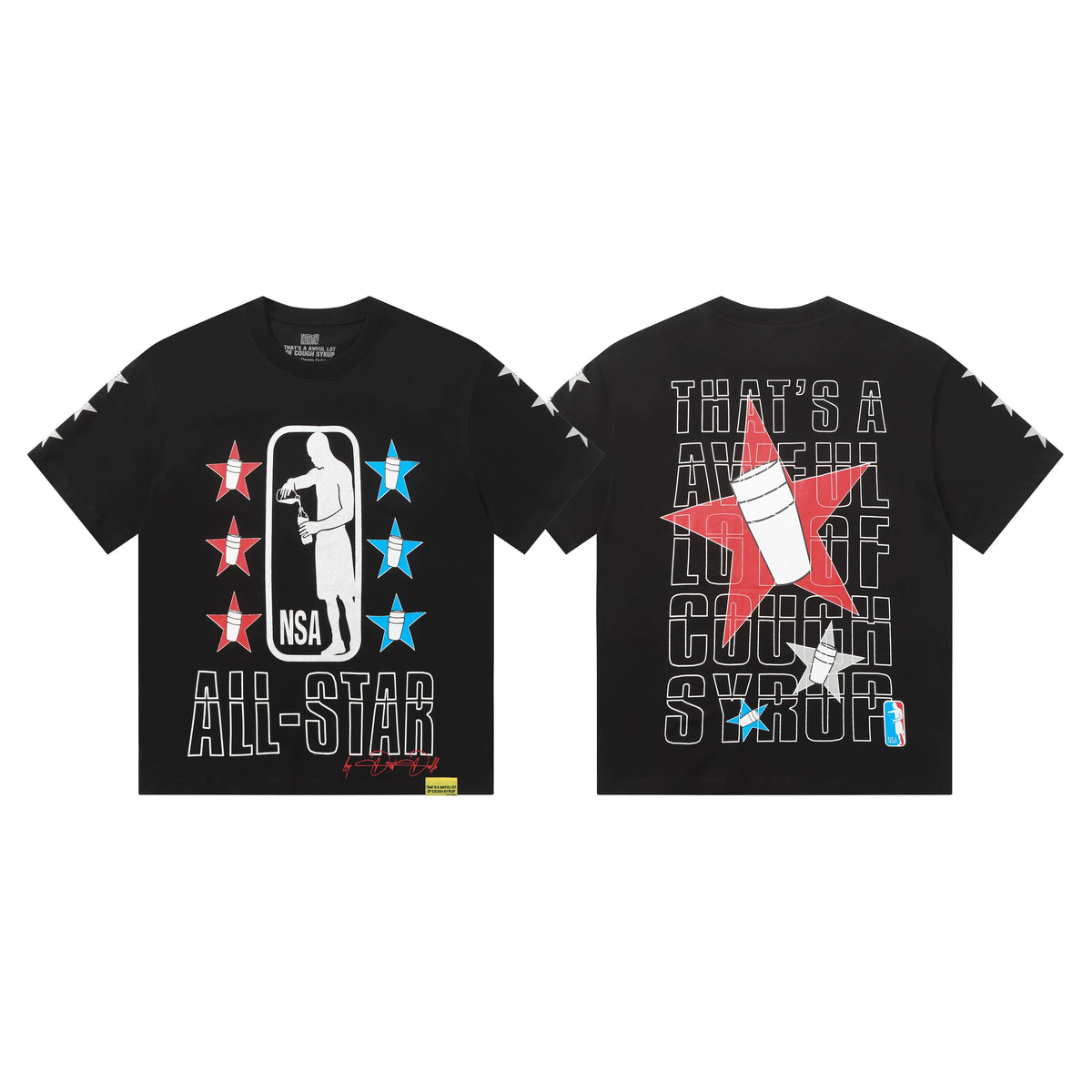 That's A Awful Lot Of Cough Syrup All-Star Sipper T-Shirt - Black