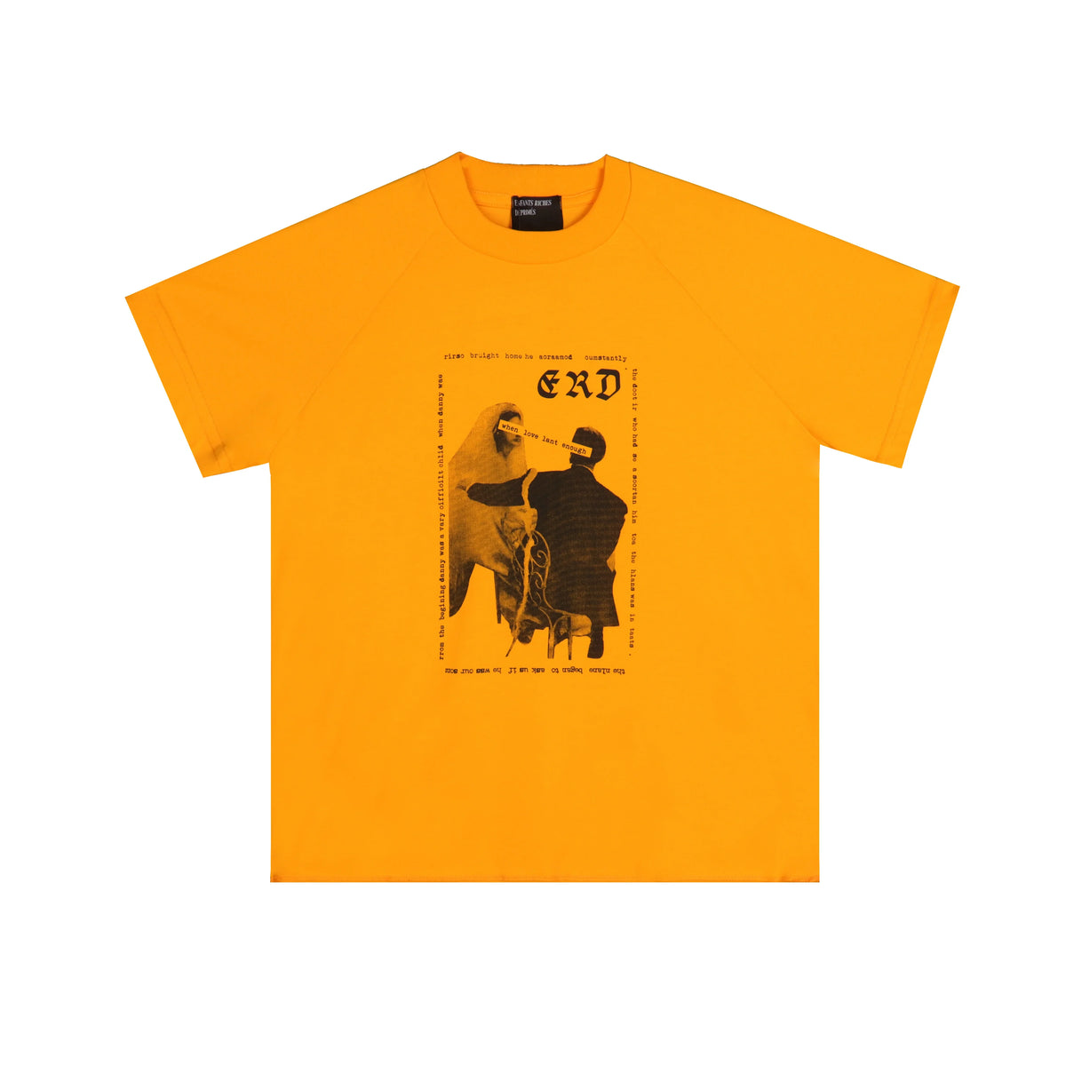 Enfants Riches Déprimés "E.R.D" Blindfolded Portraits T-Shirt - Yellow
