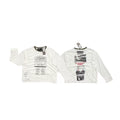 PALY Hollywood Green-Trim Vintage Collage Long-Sleeve T-Shirt - Cream