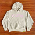 That's A Awful Lot Of Cough Syrup Classic Logo Hoodie - Beige / Light Pink