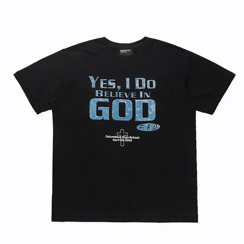 Enfants Riches Déprimés "Yes, I Do Believe in God" T-Shirt - Black