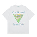 Casablanca Tennis Club Triangle Graphic T-Shirt - White