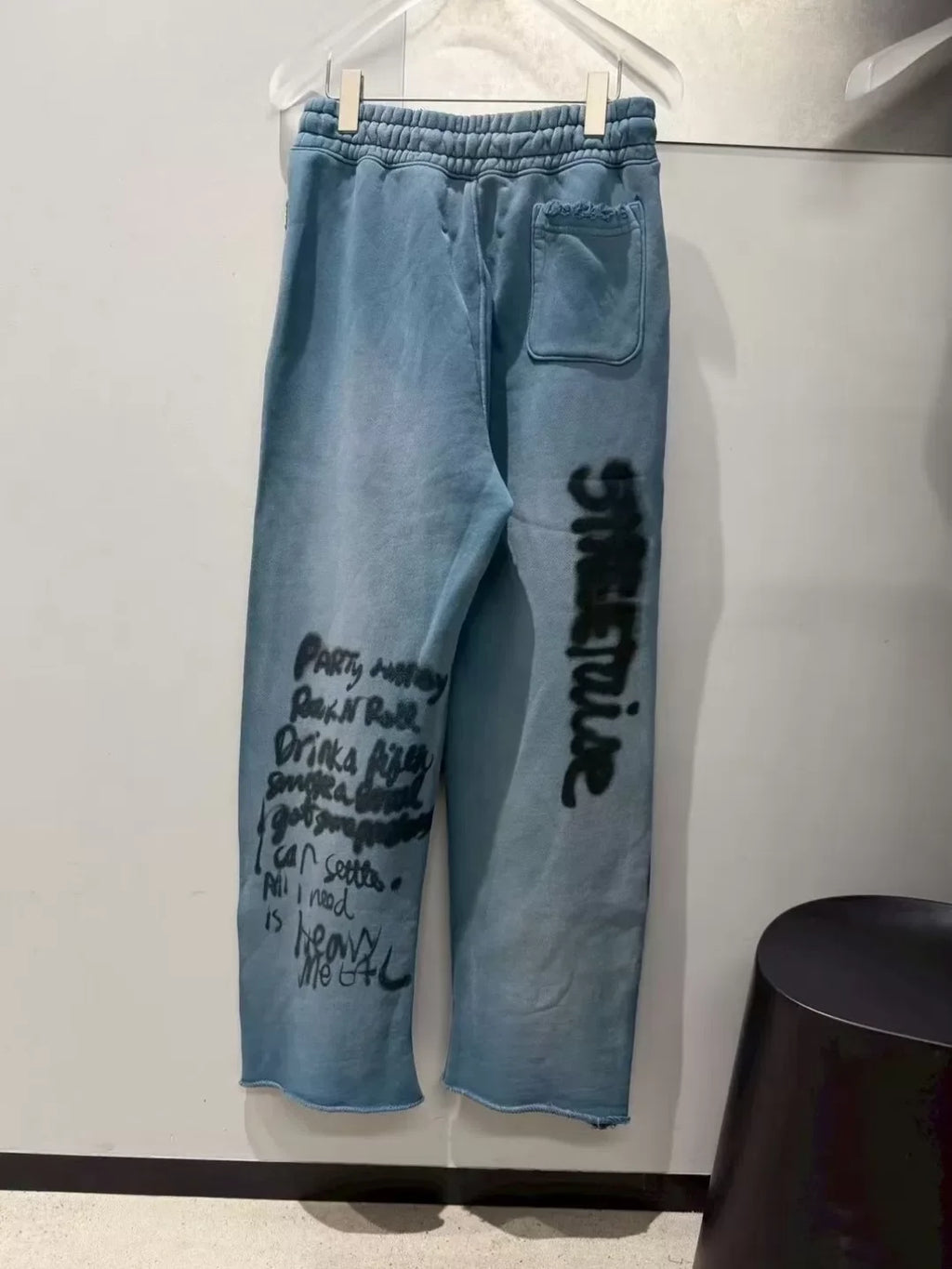 PALY Hollywood Vintage Graphic Sweatpants - Blue