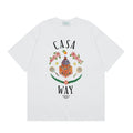 Casablanca "Casa Way" Architectural & Floral T-Shirt - White