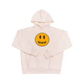 Drew House Smiley Face Pullover Hoodie, Cream