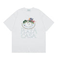 Casablanca Plaza Casa Floral Fountain T-Shirt - White